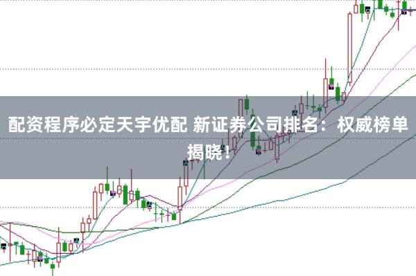 配资程序必定天宇优配 新证券公司排名：权威榜单揭晓！