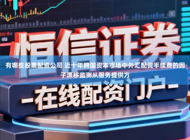 有哪些股票配资公司 近十年跨国资本市场中外汇配资手续费的因子漂移监测从服务提供方