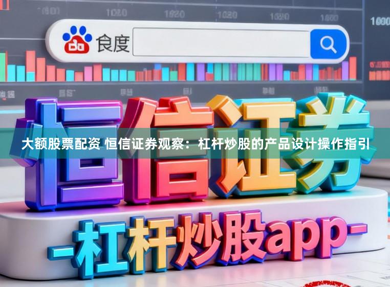 大额股票配资 恒信证券观察：杠杆炒股的产品设计操作指引