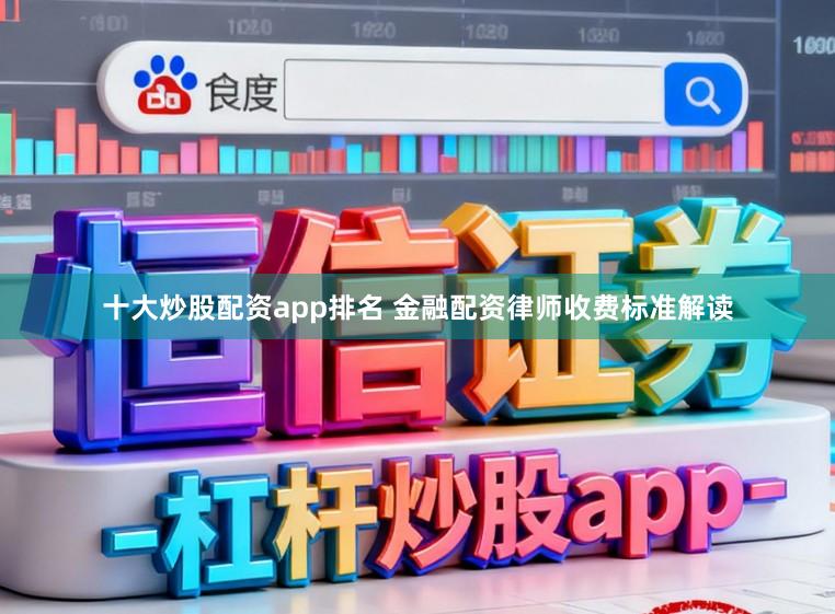 十大炒股配资app排名 金融配资律师收费标准解读